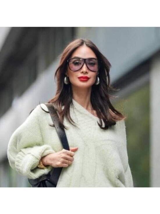 Saint Laurent SL731 GASPAR 001 Sunglasses Black Aviator Frame, Light Blue Lenses main image 2